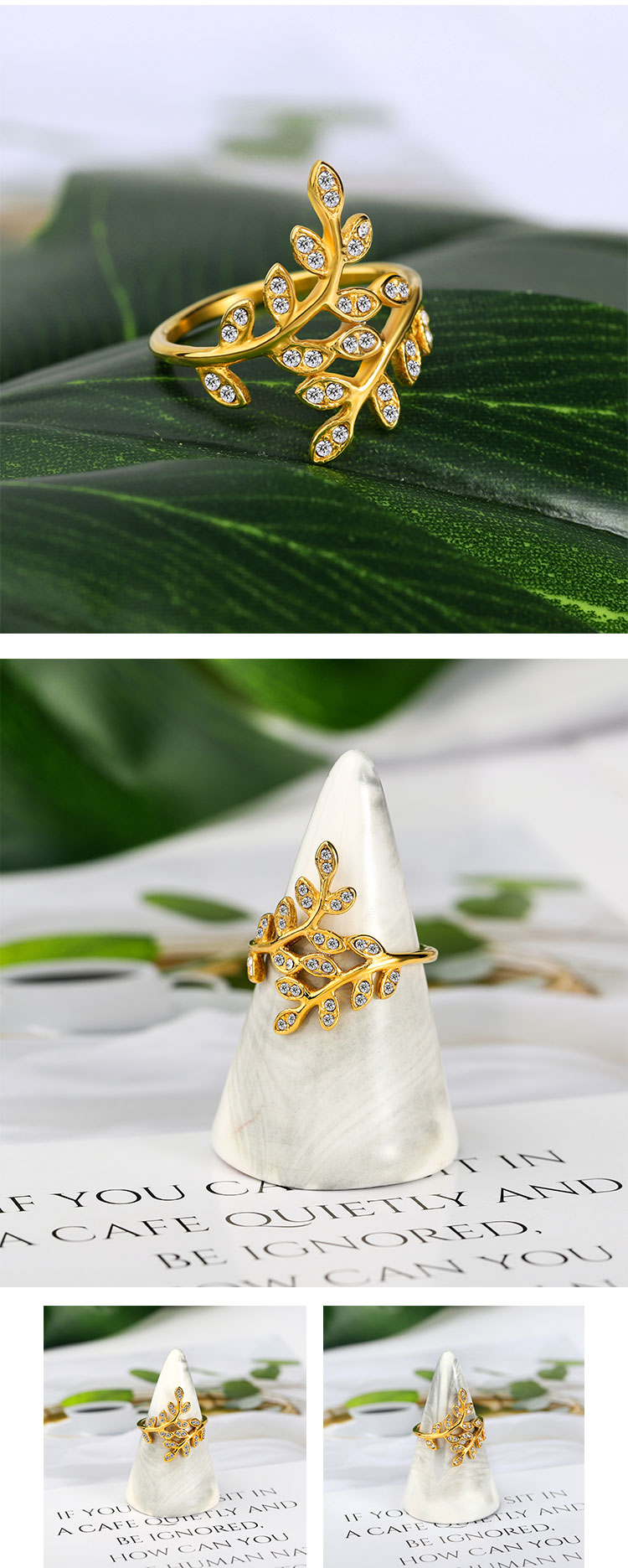 . Anéis de ouro de 18k ANKH personalizados