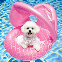 JXANRY Gilet de sauvetage gonflable écologique Jouet de natation pour chien de compagnie pour Teddy Pomeranian Bichon Bulldog Petits chiens Jeu d'eau d'été