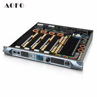 Amplificateur de puissance DSP Dante 4 canaux 2500W, processeur audio DSP professionnel avec module de processeur audio DSP pour système de sonorisation de scène