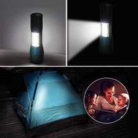 Mini lampe torche LED COB en aluminium populaire, rechargeable par USB, avec zoom