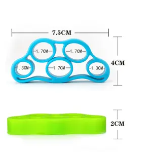실리콘 그립 장치 손가락 운동 들것 고무 손가락 그리퍼 강도 트레이너 핸드 그립