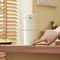 Tasse à eau chauffante électrique portable 220V, 4 vitesses, affichage de la température, mini tasse intelligente isolée, mug de voyage, bouilloire auto-chauffante