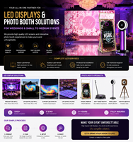 Zhiyu Mobile DJ Booth, cabine DJ pliable tout en aluminium, configuration pour une personne, étanche IP65, garantie 5 ans, écran LED de scène