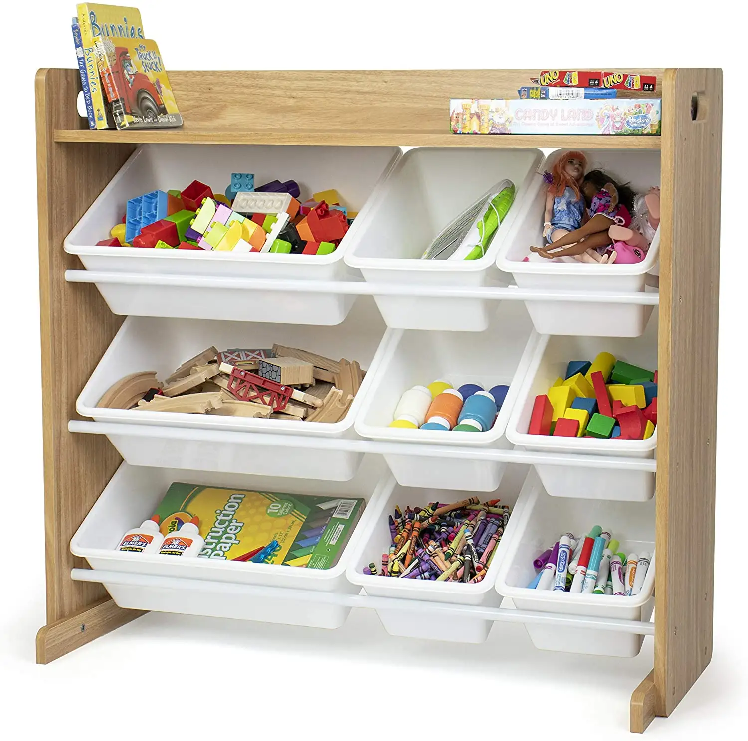 Children Toy Storage Rack Storage Cabinet Large Capacity Multilayer Shelving Baby Toy Shelf Cabinet