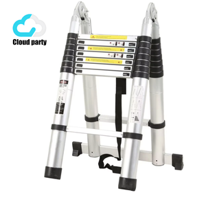 Aluminum Alloy Herrone <strong>Telescopic</strong> Folding <strong>Ladder</strong> Multifunctional Household Use, 150kg Load Capacity, Modern Minimalist Design - Product Image 4