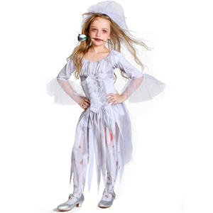 <span class=keywords><strong>Zombie</strong></span> vampiro juego de rol Vestido corto blanco Halloween fantasma <span class=keywords><strong>novia</strong></span> Cosplay <span class=keywords><strong>disfraz</strong></span> con uniforme de rendimiento de sangre - Product Image 2