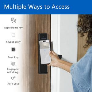 Eseye บ้าน cerradura inteligente <span class=keywords><strong>เครื่อง</strong></span><span class=keywords><strong>สแกน</strong></span>ลายนิ้วมือไบโอเมตริกซ์<span class=keywords><strong>มือ</strong></span>จับประตูล็อคอัจฉริยะ Tuya สำหรับ<span class=keywords><strong>ประตู</strong></span>หน้ากล้อง Zigbee - Product Image 2