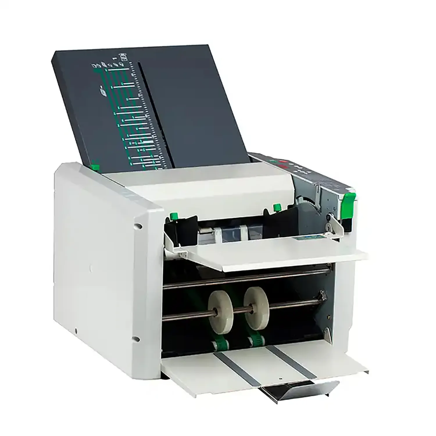 Z297 kağıt katlama makinesi ile manuel ayarlanabilir katlanır plaka kağıt klasör besleme rulo kopya yazma için çift kağıt bant