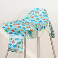 Bavoirs multifonctions Happyflute pour chaise haute, bavoirs à manches longues, bavoirs de repas, bavoirs pour chaise haute bébé, bavoirs-étoles, nappes de table