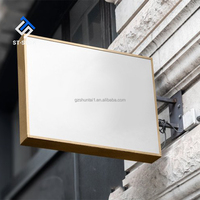 Boîte lumineuse publicitaire rotative personnalisée à LED, enseigne ronde pour magasin en plein air, en acrylique, métal, acier, pour application intérieure
