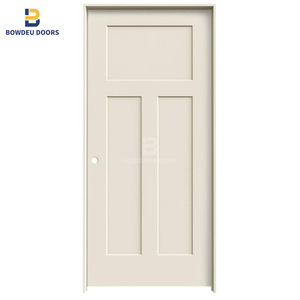 32 pulgadas X 80 en 6 Panel Colonist Imprimado mano derecha texturizada núcleo sólido moldeado compuesto MDF puerta Interior precolgada única - Product Image 6