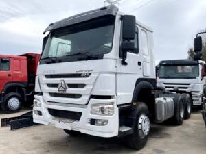รถบรรทุกหัวลากมือสอง SINOTRUK Howo 6x4 พวงมาลัยซ้าย 351-450 แรงม้า เครื่องยนต์ Weichai เกียร์ธรรมดา 8F/1R รับน้ำหนัก 21-30 ตัน - Product Image 5