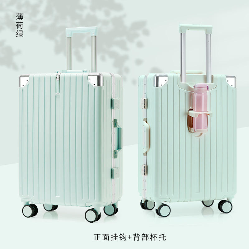 Verde menta [Portavasos con gancho y marco de aluminio de alta gama]