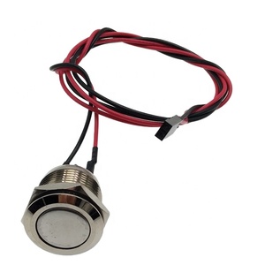 Throw SPST Momentary <b>Push</b> <b>Button</b> <b>Switch</b> IP65 19.2 mm Mount 12v with 2Pin with 50cm Cable - Product Image 4