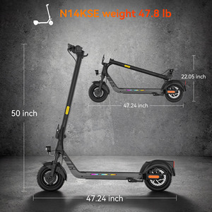 2272 Certified Pneumatic Tire Dual Suspension 25 Miles Range Scooter Adts Foldable E With App <b>Lock</b> KS-N14KSE Brushless D - Product Image 5