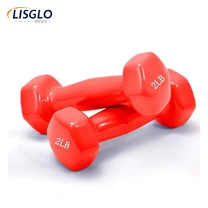 Wholesale <strong>Small</strong> <strong>Weight</strong> 0.5KG 1-10KG Color Vinyl Hexagonal Dumbbells Vinyl Coated Dumbbell Customized Logo Dumbbell Set - Product Image 5