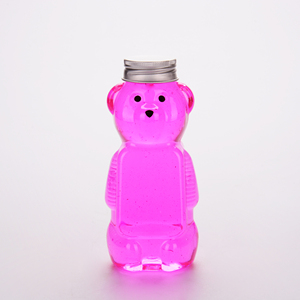 Bottiglie di salsa al cioccolato personalizzate con Design a bocca larga a forma di orso da 300ml con Design a forma di orso con tappo a scatto - Product Image 6