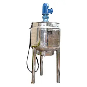 Factory directly sale round bottom high feet mixing tank for chemicals stainless steel heating mixing tank for sugar syrup