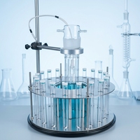 Réacteur photocatalytique en verre de quartz à double couche avec système de pénétration UV, moteur 220V et contrôle numérique pour usage en laboratoire
