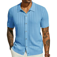 Agent d'achat 1688 – Polo respirant à col boutonné en maille côtelée verticale évidée pour homme, marque FTS, faible commission, pré-expédition Chine