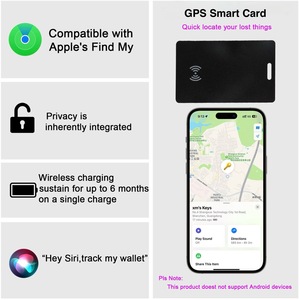 IOS siêu mỏng tìm thẻ theo dõi thẻ của tôi chống mất thông minh airtag GPS hộ chiếu tìm Ví Thẻ theo dõi - Product Image 4