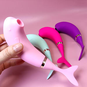 Вибратор-массажер Little Dolphin с функцией вибрации и прыжков, магнитная зарядка, тихий (50 дБ), товары для взрослых, модель - Product Image 3