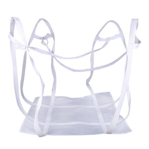 Sac de conteneur souple à fond renforcé à quatre points de suspension pour ciment et mortier, modèle sac de tonne, logo imprimé, vente en gros - Product Image 4