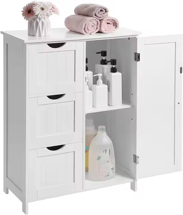 Floor Standing Bathroom Cabinet with Washstand