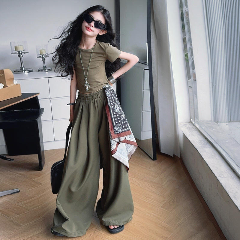 Stylish and Comfortable army green fashion clothes girls for Young