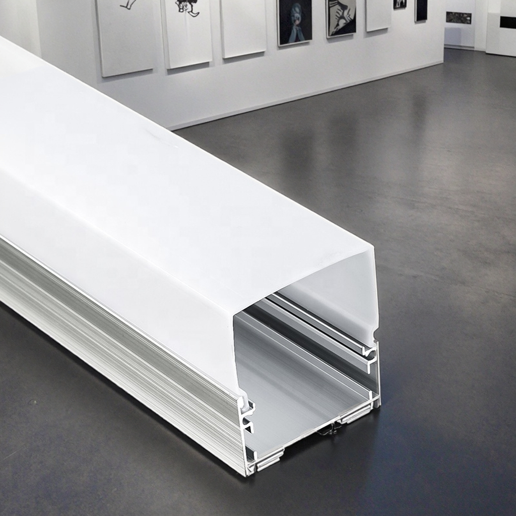 Factory-Direct Sale LED Aluminum Profile Lamp Surface-Mounted Square LED Channel Ceiling Light Extruded Trough Profile