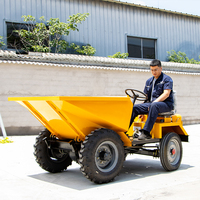 Mini-dumper à roues motrices, prix usine chinois, capacité de charge nominale de 1 tonne, démarrage électrique