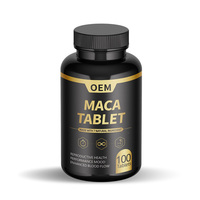 Complément alimentaire Maca Tablet Men Energy Améliorer la vitalité Extrait de racine de Maca noire Comprimés à croquer