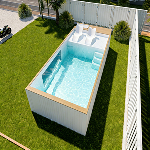 Ground Rectangular Portable Waterproof UV Resistant Corrosion-resistant Fiberglass Swimming Pool Accessories Top Class Tools - Product Image 5