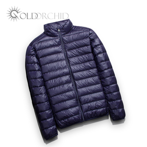 Vestes en plumes de canard, légères et chaudes, <span class=keywords><strong>bon</strong></span> marché, avec logo personnalisé, <span class=keywords><strong>manteau</strong></span> à capuche noir en nylon pour hommes - Product Image 5