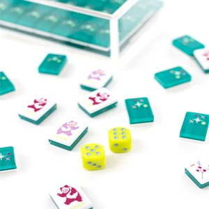 Custom Foldable American <b>Mahjong</b> <b>Set</b> Acrylic Tiles & 160 Cards Luxury Elegant Game for Adults Personalized Gift Idea - Product Image 6