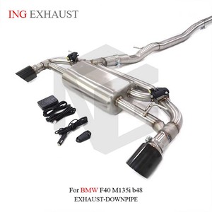 Scarico Catback ING in Acciaio Inox per BMW F40 M135i B48 Sistema di Tubi con Silenziatore e Valvola Ricambi Auto ad Alte Prestazioni di Alta Qualità - Product Image 5