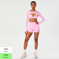 Vêtements de sport pour femmes en gros : Leggings courts de yoga et soutien-gorge de sport, ensembles de fitness pour la gym