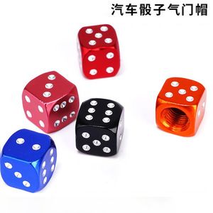Bouchons et adaptateurs de valve en alliage d'aluminium colorés de style dés, type américain pour pneus de voiture et capuchons anti-poussière, cinq couleurs en stock - Product Image 5