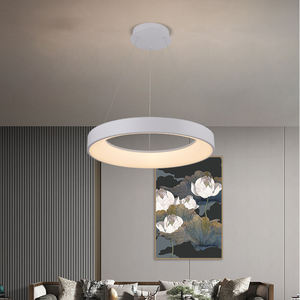 モダンなアルミシャンデリアリビングルーム寝室キッチンリング商用LEDペンダント照明 - Product Image 3