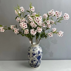 Ramas de <span class=keywords><strong>flores</strong></span> de árbol de <span class=keywords><strong>Jacaranda</strong></span> azul bola de nieve ramo de <span class=keywords><strong>flores</strong></span> azules artificiales para el hogar decoraciones de graduación de Navidad - Product Image 4