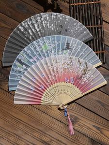 Stil Fan Fan Antike frauen Sommer Tragen Tragbare Falten Kinder Klassische Hanfu Hohl wu dao shan - Product Image 2