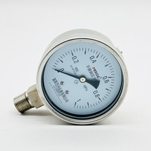 Toptan Mekanik <span class=keywords><strong>1mpa</strong></span> 10kg Paslanmaz Çelik Basınç Göstergesi Çift İbreli Ölçüm Cihazları 1 Yıl Garantili - Product Image 1