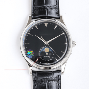 Self-Winding Mechanical Dress Watch for Men Moon Phase Complication Leather Band Stainless Steel Case for Office Meetings - Product Image 2