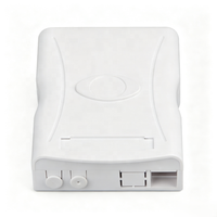 Boîtier terminal fibre optique FTTH 2 cœurs, 2 ports adaptateur SC, boîtier de raccordement intérieur, panneau frontal pour épissure de réseau CATV et haut débit