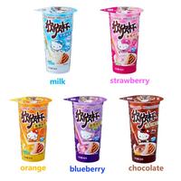 Taza Sumergida Dedo Galleta Bar Chocolate Fresa Leche Sabor Niños Snack