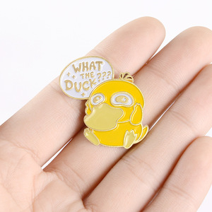Broche creativo <span class=keywords><strong>What</strong></span> <span class=keywords><strong>the</strong></span> <span class=keywords><strong>Duck</strong></span>, insignia de aleación de pato amarillo bonito, Pin esmaltado de regalo - Product Image 6