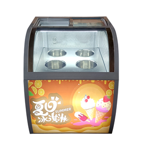 Vitrine congélateur coffre de supermarché avec porte vitrée pour présentation de bâtonnets glacés, pour magasin de crème glacée - Product Image 5