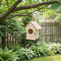 Maison pour animaux de compagnie en bois décorative de luxe moderne pour jardin extérieur, à assembler soi-même, volière pour oiseaux, nichoir pour oiseaux