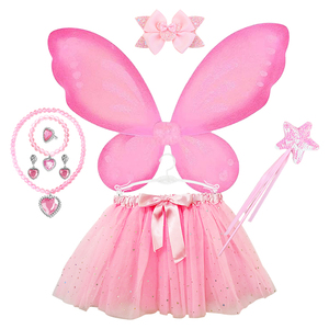 Princesa lentejuelas tutú falda <span class=keywords><strong>Mickey</strong></span> arco collar joyería estrella varita mariposa alas conjunto niña Festival fiesta disfraz - Product Image 6