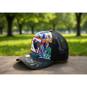 Gorra Trucker J Bonnie de Malla con 6 Paneles, Bordada, Casual, Unisex, Primavera Verano, Adulto, 58-63 cm - Product Image 2